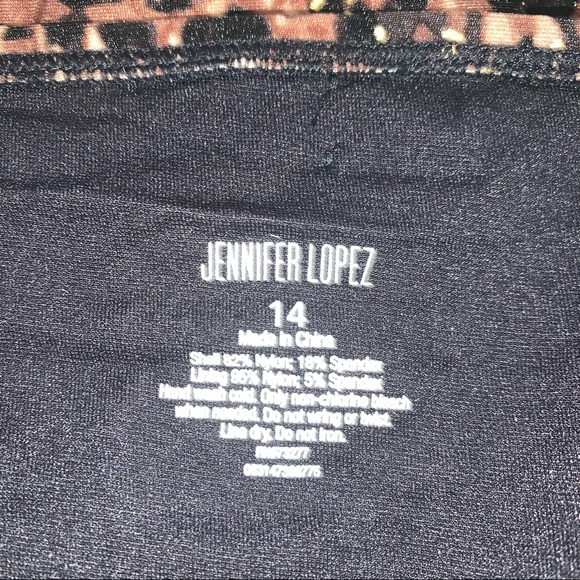 Jennifer Lopez bikini bottom leopard Animal print size 14 New with tags - Picture 7 of 7